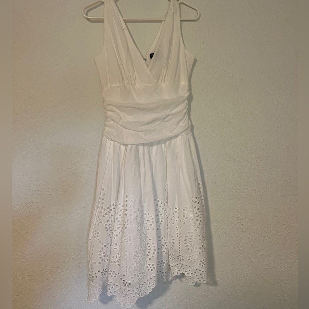 Vintage Drop Waist, Toole and Eyelet midi dress